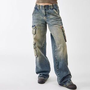 Women’s BDG Tinted Stone Cargo Baggy Jeans